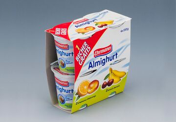 Packaging for Ehrmann-yoghurt